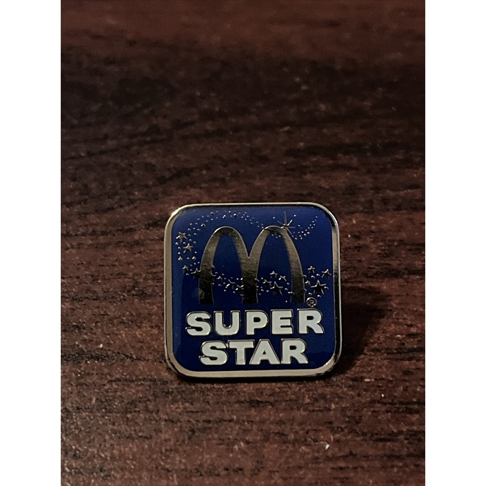 Vintage McDonald's Super Star Employee Lapel Hat‎ Pin
